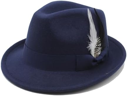 Differenttouch 100% Wool Felt Top Hats Victorian Style Made Hatter